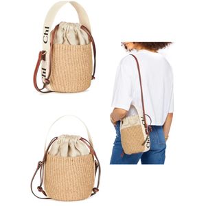 Luxurys Woody Raffias Beach Large Tote Designer Bag Weave Shopper ombro ombro de Pochette Bolsa de palha de palha feminina Bolsa de verão feminina