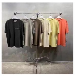 2024 3D-Buchstaben-T-Shirt ESS Modedesigner Herren- und Damen-Paarhemd 100 % Baumwolle Heißschmelzdruck EU-Größe Street Wear Großhandelspreis Größe S-XL