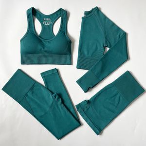 2/3/4 pezzi senza saldatura da yoga set da donna vestiti da abbigliamento sportivo yoga tute per la palestra di fitness set di mutande per le tracce di tracce con le tracce del leggings reggiseno sport 240319