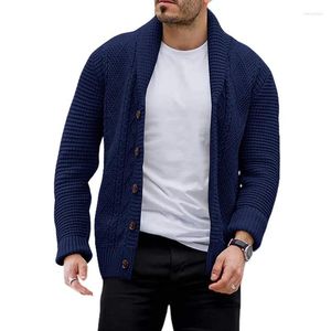 Men's Sweaters Sweater Cardigan Autumn And Winter Solid Color Button Europe The United States Casual Large Size