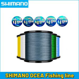 Linjer Shimano OCEA 4 Strängar flätad fiskelinje Multifilament 300 m karpfiske japansk flätad tråd fiske tillbehör PE -linje