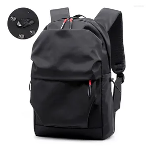 Mochila Multifuncional À Prova D 'Água Homens Luxo Estudante Sacos Escolares Notebook Mochilas Casual Plissado 15.6 Polegada Laptop Bag para