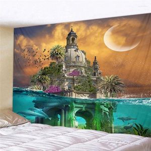 Tapestries Fantasy Forest Dormitory Bedroom Wall Decor Art Tapestry Background Cloth Homestay Shelter Hanging Castle Canvas