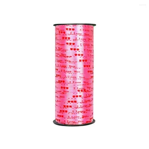 Gift Wrap 1 PC 100 Crimped Ribbon Heart Balloon String Roll For Party Festival Craft Decor Florist Flowers Decoration