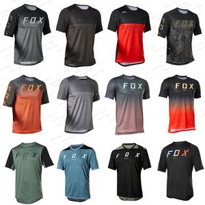 Mens Enduro Short Hpit Fox Camiseta MTB Bike Shirt Cycling Team Downhill Tshirt DH Offroad Bicycle Motocross Maillot 240403