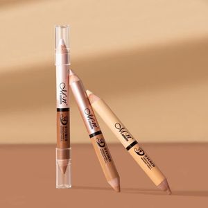 2024 Contour Stick Doppelkopfkontur Stift wasserdichte Matte Finish Highlighters Schattenkonturing Bleistift Kosmetik für Gesichtskonturstab