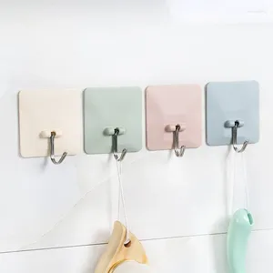 Ganci da 2 pezzi forti carico viscoso puro appiccicoso cucina appeso camera da bagno camera da bagno soggiorno gancio per abbinamento senza pugno