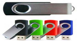 2020 100 Real 2GB 4 GB 8 GB 16 GB 32 GB 64 GB Metall USB -Flash -Laufwerk USB 20 Revolve Metal Pendrive Memory Stick kann angepasst werden Logo7283754