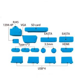 シリコンアンチダストプラグノートブックコンピューターポートダストプラグラップトップポートカバーストッパーHDMI RJ45 USBポートインターフェイスカバー