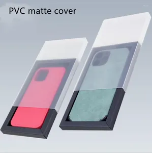 Present Wrap 50st Kraft Paper Phone Case Packaging Box Brown/Black/Blue Drawer Slide Cardboard för paketet