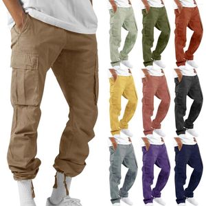 Calça masculina 1pcs macacão de gama de giro de gama de gola alta de bolso de bolso