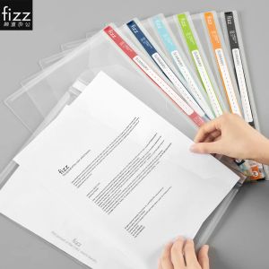 Bag Fizz 6pcs/Lot File Holder Organzier A4 Data Book Dokument stor kapacitetsfil Pouch School Office Stationeri levererar Accessorie