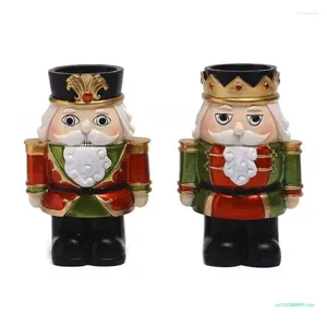 Candle Holders Christmas Holder Figurines For Living Room Home Decorations