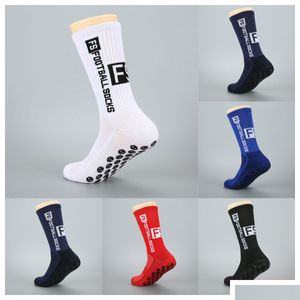 Sports Socks Fs Grip Football Soccer Sock Anti-Slip Thickened For Men Women Outdoor Drop Delivery Outdoors Athletic Accs Otntt