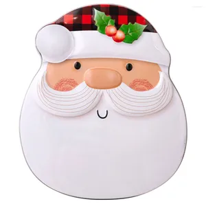 Storage Bottles Christmas Tin Box Birthday Decoration For Girl Unique Candy Case Gingerbread Man