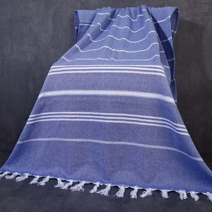 90x170 cm Stripe Bath Ręczniki bawełniane w paski do kąpieli na plażę ręcznik z miękkim miękkim gęstością.