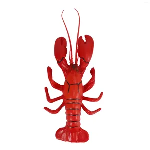 Decoração de festa 12 x 5 polegadas Big Fake Lobster Modelo para animais marinhos artificiais dispostos