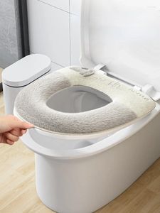 Toilettensitz Decktuniversal für alle Jahreszeiten Baumwollkissen -Badezimmerzubehör können wiederholt mit Wassereinrichtungen gewaschen werden