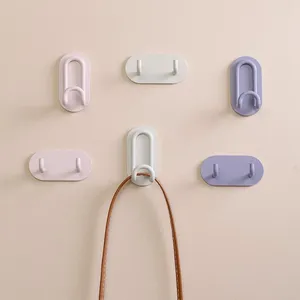 Hooks Carbon Steel Key Holder Waterproof Hook Clothes Hanger For Kitchen Bathroom Dormitory Bedroom Female Room Door Back Wall