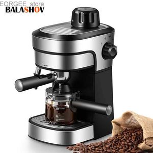 Cafeteiras de café expresso Machine 0,5L Máquina de café semi-automática doméstica e comercial Latinho e cappuccino 800W Latte UE Plug Y240403