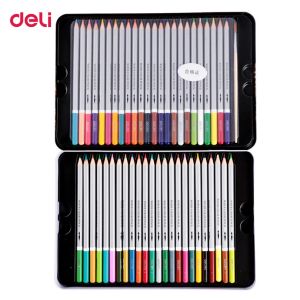 Pencils Deli Professional color Pencils Set for Drawing 72Colors Painting Sketch Tin Box Art School artist Supplies colour pencil