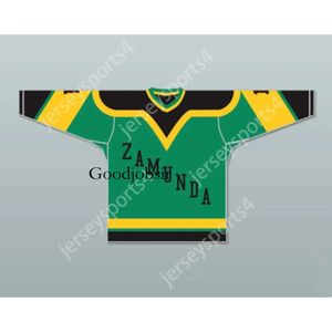 GDSIR Custom Prince Akeem Joffer 1 Fictional African Country Green Hockey Jersey New Top ED S-L-XL-XXL-3XL-4XL-5XL-6XL