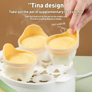 Bowls /set Grade Soft Silicone Egg Poacher Breakfast Steamed Mould Cook Poach Cup Kitchen Cooking Tools Oil Brush Free