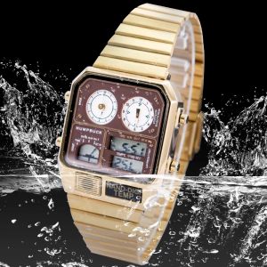 Sport Mens assiste marca de luxo de luxo para homens Display Display Relógio Imper impermeável Watch Wrist Watches