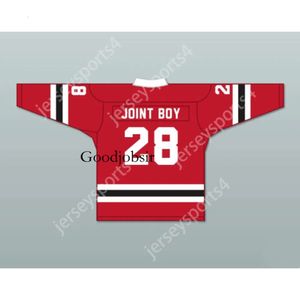 Gdsir Custom JOINT BOY 28 LETTERKENNY IRISH RED ALTERNATE HOCKEY JERSEY NEW Top Ed S-M-L-XL-XXL-3XL-4XL-5XL-6XL