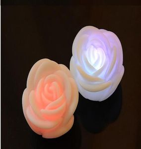 크리스마스 크리스마스 장식 M1089436239를위한 변경 색상 Led Rose Lightled Candle Top Deal