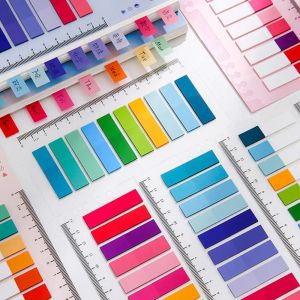 200 fogli Morandi Solid Color Sticky Notes Index Memo Pad Sheets Page Marker Schede Libro Schede adesivi di cartoleria per ufficio Forniture