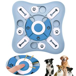 Pet Feeding Toy Aumpense o QI interativo dispensação lenta e alimentador de cães jogos de treinamento para cães alimentador para pequenos cães médios tigela de cachorros