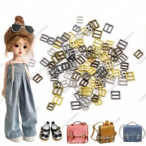 20pcs 3/4/5/6 mm fibbia in metallo per sacchetti a cinghia Mini bottoni abbigliamento bambola bambola Scrapbooking Accessori cuci