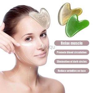 Massage Stones Rocks 1pc Stone Gua Sha Massage Board for Face Rose Quartz Plate Jade Face Massager Scrapers Tools for Face Neck Back Body 240403