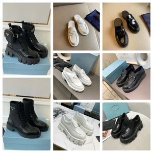 2024 Nuovo designer in pelle lucidati per moto martin stivali a caviglia Chelsea full grano elasticità piattaforma di elasticità da donna con bottini piatti neri