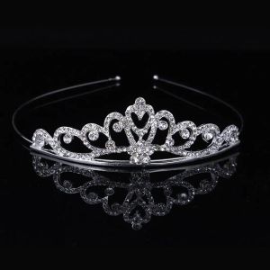 Crystal Wedding Tiaras Bridal Tiara Crown pannband Kvinnor Girl Huvudstycke Prom Hair Ornament Wedding Head Jewelry Accessories