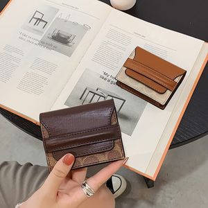 Fashion Designer Women Short Wallet woman purse card holder ladies handbag checked