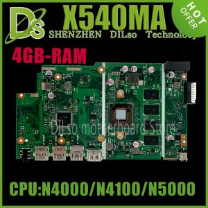 Kefu x540ma placa principal para asus x540m a540m x540na x540mar x540n placa-mãe laptop com n5000/n4020 n3350 2GB/4GB-ram 100% teste 100%