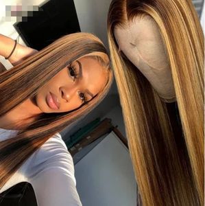 100％リアル、Huamn Hair Lace Wigs 250密度30 40インチ骨骨直線