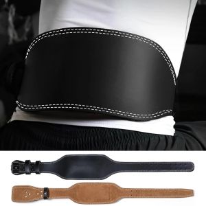 Lyft Professionell viktlyftande midjebältet 110/120/130 cm PU Läder Lyft Wrap Brace Straps Fitness Body Building Equipment