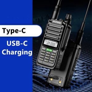 Baofeng UV-68 Pro Max V2 10W Walkie Talkie Orange IP68 wasserdicht 8800mAh Typ C Ladung Hochleistungs Hochleistungs UV-S22 Pro UV-98 Pro Radio