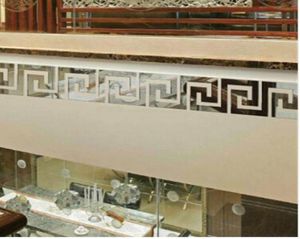 10pcslot geometrisk midja 3d spegel vägg klistermärke för tak vardagsrum sovrum akryl väggmålning väggdekaler modern diy hem dekor7783056