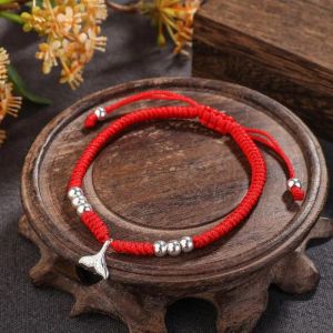 Armreifen 925 Sterling Silber Fisch Schwanz Charme Armbänder für Frauen Mädchen süße handgefertigte feine Schmuckgeschenke Großhandel Großhandel