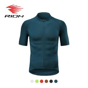 RION Cycling Downhill Mens MTB Shirts Maillot Ciclismo Bike Clothing Summer Motorcross T Shirt Bicycle Clothes 240403