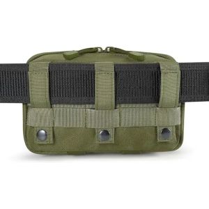 Tactical Molle Admin Pouch Utility Laser Cut EDC Tool Pouch Bag Horizontal Modular Pouches Include Keychain Survival Kit