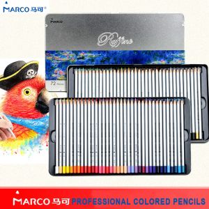 Pennor Marco 24/36/48/72Colors Raffin Soft Nontoxic Color Pencil Lapis de Cor Professional Oil Colored Pencils for School Supplies