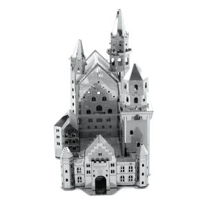 Swan Stone Castle 3D Metal Puzzle Model Kits DIY Laser Cut Puzzles Jigsaw Toy For Children