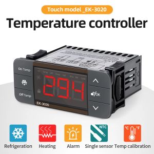 Digital Temperature Controller 220V Thermostat Regulator Heating Cooling Control Thermoregulator With Alarm 2M Sensor