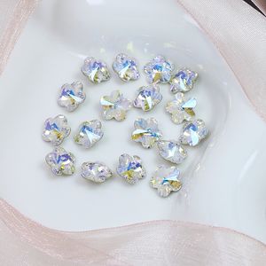 Dongzhou Crystal Five-petal Plum Flower Special-shaped Pointed Bottom Glass Diamond DIY Phone Case Manicure Sticker Diamond Necklace Jewelry Accessories