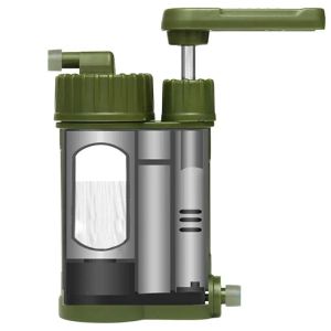 Überlebens -Notfallgetriebe Wasserfilter Tragbares Wasserfiltersystem zum Überleben von Wasserreinigungslösung im Freien für das Wandern